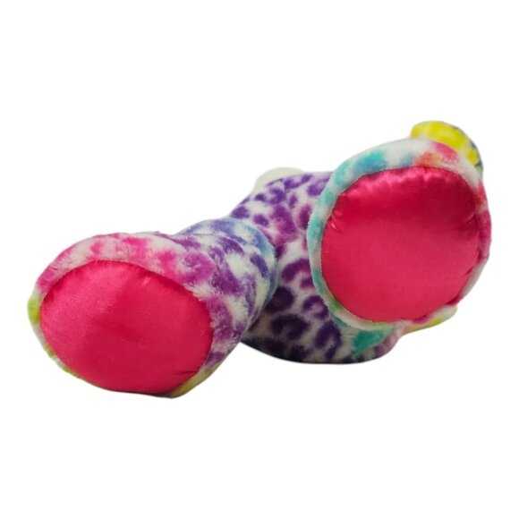 Build A Bear Amanda Rainbow Leopard Stuffed Animal Toy 16" Plush Purple Eyes BAB - Picture 8 of 11